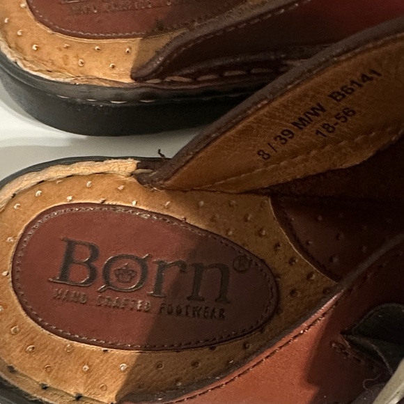 Born Brown Leather Shoes Size 8 - Picture 2 of 7